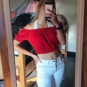 Divided Off the Shoulder Top